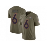 Youth Nike Denver Broncos #6 Chad Kelly Limited Olive 2017 Salute to Service NFL Jersey
