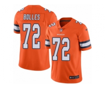 Youth Nike Denver Broncos #72 Garett Bolles Limited Orange Rush NFL Jersey