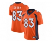 Youth Nike Denver Broncos #83 A.J. Derby Orange Team Color Vapor Untouchable Limited Player NFL Jersey