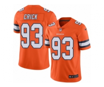 Youth Nike Denver Broncos #93 Jared Crick Limited Orange Rush NFL Jersey
