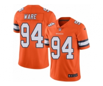 Youth Nike Denver Broncos #94 DeMarcus Ware Limited Orange Rush NFL Jersey