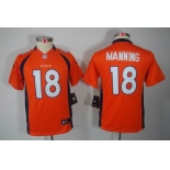 nike youth nfl jerseys denver broncos #18 manning orange[nike limited]