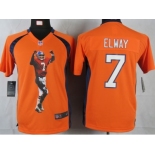 nike youth nfl jerseys denver broncos #7 john elway orange[portrait fashion]