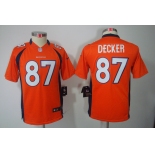 nike youth nfl jerseys denver broncos #87 eric decker orange[nike limited]