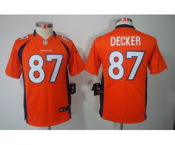 nike youth nfl jerseys denver broncos #87 eric decker orange[nike limited]