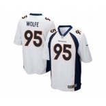 nike youth nfl jerseys denver broncos #95 wolfe white[nike]