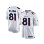 youth nike nfl jerseys denver broncos #81 daniels white[new game]