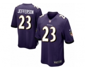 Men's Nike Baltimore Ravens #23 Tony Jefferson Game Purple Team Color NFL Jersey