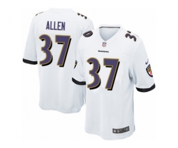 Men's Nike Baltimore Ravens #37 Javorius Allen Game White NFL Jersey