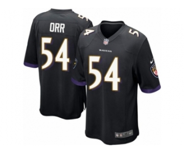 Men's Nike Baltimore Ravens #54 Zach Orr Game Black Alternate NFL Jersey