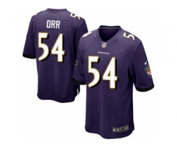 Men's Nike Baltimore Ravens #54 Zach Orr Game Purple Team Color NFL Jersey