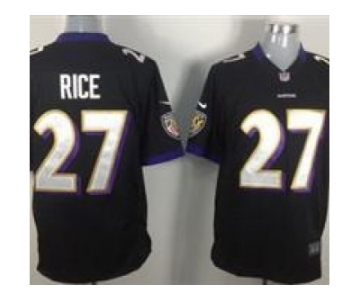 nike nfl jerseys baltimore ravens #27 ray rice black[game]