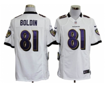 nike nfl jerseys baltimore ravens #81 anquan boldin white[game]