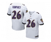 Men's Nike Baltimore Ravens #26 Marlon Humphrey Elite White NFL Jersey