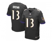 Nike Baltimore Ravens #13 John Brown Black Alternate Men Stitched NFL New Elite Jersey