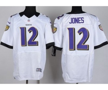 nike nfl jerseys baltimore ravens #12 jacoby jones white[Elite]