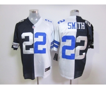 nike nfl jerseys baltimore ravens #22 smith white-blue[Elite split]