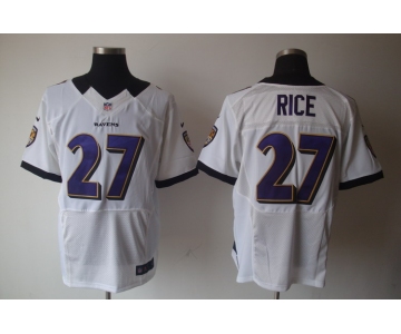 nike nfl jerseys baltimore ravens #27 ray rice white[elite]