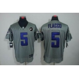 nike nfl jerseys baltimore ravens #5 flacco grey[Elite shadow Art Patch]