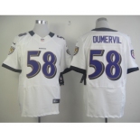 nike nfl jerseys baltimore ravens #58 dumervil white[Elite]