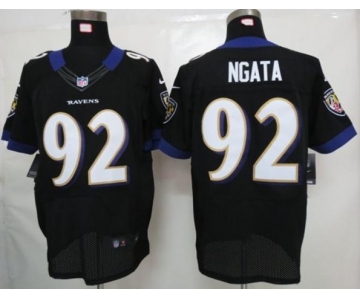 nike nfl jerseys baltimore ravens #92 ngata black[Elite]