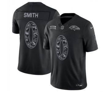 Men's Baltimore Ravens #0 Roquan Smith Black F.U.S.E. 2026 Salute to Service Limited Football Stitched Jersey