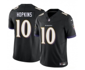 Men's Baltimore Ravens #10 DeAndre Hopkins Black 2025 F.U.S.E. Vapor Limited Football Jersey