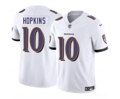 Men's Baltimore Ravens #10 DeAndre Hopkins White 2025 F.U.S.E. Vapor Limited Football Jersey