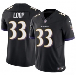 Men's Baltimore Ravens #33 Tyler Loop Black 2025 F.U.S.E. Vapor Limited Football Jersey Men's Baltimore Ravens #33 Tyler Loop Black 2025 F.U.S.E. Vapor Limited Football Jersey