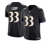 Men's Baltimore Ravens #33 Tyler Loop Black 2025 F.U.S.E. Vapor Limited Football Jersey Men's Baltimore Ravens #33 Tyler Loop Black 2025 F.U.S.E. Vapor Limited Football Jersey