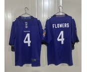 Men's Baltimore Ravens #4 Zay Flowers Purple 2026 Alternate Vapor Limited Football Stitched Jersey Men's Baltimore Ravens #4 Zay Flowers Purple 2026 Alternate Vapor Limited Football Stitched Jersey
