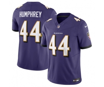 Men's Baltimore Ravens #44 Marlon Humphrey Purple 2023 F.U.S.E Vapor Jersey
