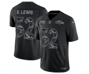 Men's Baltimore Ravens #52 Ray Lewis Black F.U.S.E. 2026 Salute to Service Limited Football Stitched Jersey