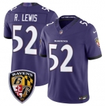 Men's Baltimore Ravens #52 Ray Lewis Purple 2026 F.U.S.E Vapor Limited Football Stitched Jersey