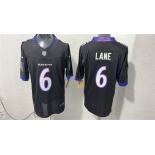 Men's Baltimore Ravens #6 Ja'Kobi Lane Black 2026 F.U.S.E. Vapor Stitched Limited Football Stitched Jersey Men's Baltimore Ravens #6 Ja'Kobi Lane Black 2026 F.U.S.E. Vapor Stitched Limited Football Stitched Jersey