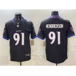 Men's Baltimore Ravens #91 Trey Hendrickson Black 2026 F.U.S.E. Alternate Vapor Stitched Limited Football Stitched Jersey