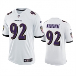 Men's Baltimore Ravens #92 Justin Madubuike White Vapor Untouchable Limited Player Football Jersey