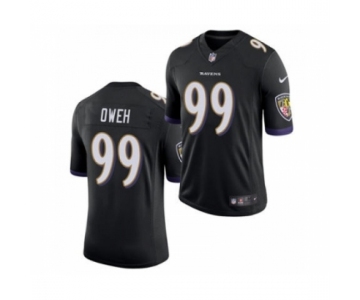 Men's Baltimore Ravens #99 Jayson Oweh Black 2021 Vapor Untouchable Limited Jersey