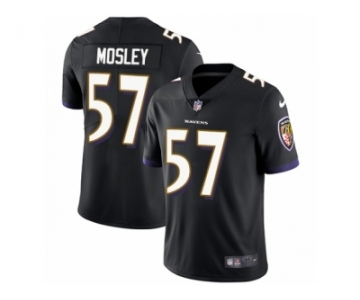 Men's Nike Baltimore Ravens #57 C.J. Mosley Vapor Untouchable Limited Black Alternate NFL Jersey