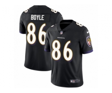 Men's Nike Baltimore Ravens #86 Nick Boyle Vapor Untouchable Limited Black Alternate NFL Jersey