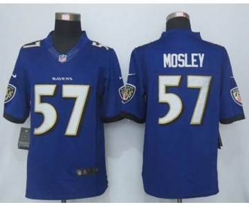 nike nfl jerseys baltimore ravens #57 mosley purple[nike Limited]