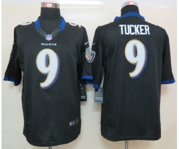 nike nfl jerseys baltimore ravens #9 tucker black[nike limited]