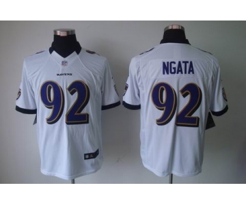 nike nfl jerseys baltimore ravens #92 ngata white[nike limited]