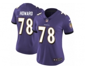 Women Nike Baltimore Ravens #78 Austin Howard Purple Team Color Vapor Untouchable Limited Player NFL Jersey