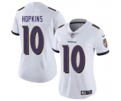 Women's Baltimore Ravens #10 DeAndre Hopkins White 2025 Vapor Football Jersey