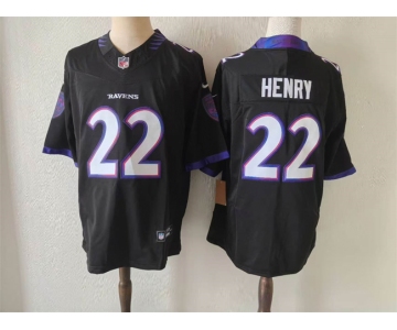 Women's Baltimore Ravens #22 Derrick Henry purple F.U.S.E. Vapor Football Jersey
