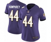 Women's Baltimore Ravens #44 Marlon Humphrey Purple Team Color Vapor Untouchable Limited Player Football Jersey