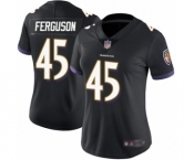 Women's Baltimore Ravens #45 Jaylon Ferguson Black Alternate Vapor Untouchable Limited Player Football Jersey