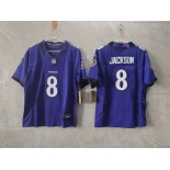 Women's Baltimore Ravens #8 Lamar Jackson Purple F.U.S.E. Vapor Football Jersey Women's Baltimore Ravens #8 Lamar Jackson Purple F.U.S.E. Vapor Football Jersey
