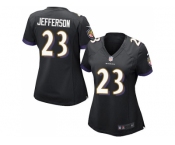 Women's Nike Baltimore Ravens #23 Tony Jefferson Black Alternate Stitched NFL New Elite Jersey